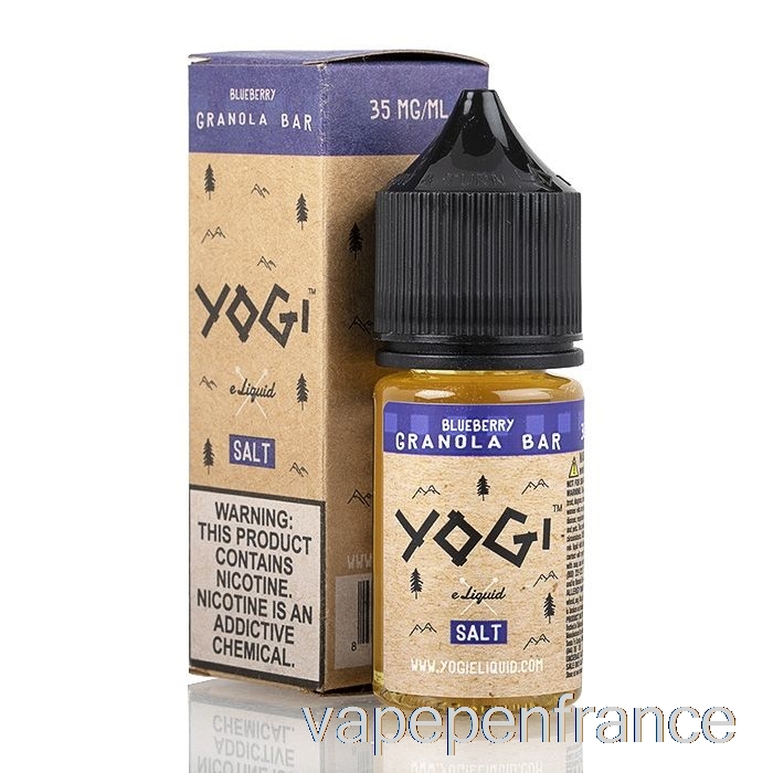 Barre Granola Aux Myrtilles - E-liquide Aux Sels De Yogi - 30 Ml 35 Mg Stylo Vape